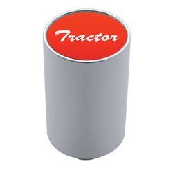 UP23746-"Tractor" 3" Air Valve Knob - Red Aluminum Sticker