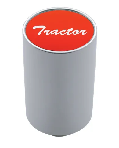 UP23746-"Tractor" 3" Air Valve Knob - Red Aluminum Sticker