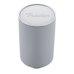 UP23761-"Trailer" 3" Air Valve Knob - Stainless Plaque With Cursive Script