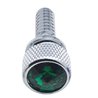UP23803-1/4"-20 Knurled Head Dash Screw For Peterbilt - Green Crystal (14-Pack)