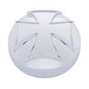 UP23055-Chrome Iron Cross Air Valve Knob Cover