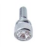 UP23807B-1/4"-20 Knurled Head Dash Screw For Peterbilt - Clear Crystal (Bulk)