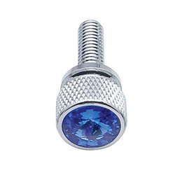 UP23809-3/4" Short M6-1.0 Dash Screw For Kenworth - Blue Crystal (12-Pack)