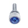 UP23809-3/4" Short M6-1.0 Dash Screw For Kenworth - Blue Crystal (12-Pack)