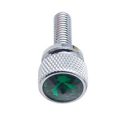 UP23810-3/4" Short M6-1.0 Dash Screw For Kenworth - Green Crystal (12-Pack)