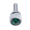 UP23810-3/4" Short M6-1.0 Dash Screw For Kenworth - Green Crystal (12-Pack)