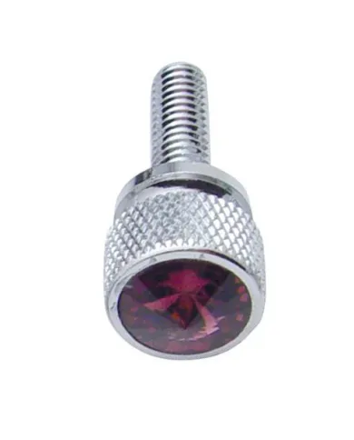 UP23811-3/4" Short M6-1.0 Dash Screw For Kenworth - Purple Crystal (12-Pack)