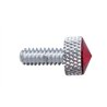 UP23812-3/4" Short M6-1.0 Dash Screw For Kenworth - Red Crystal (12-Pack)