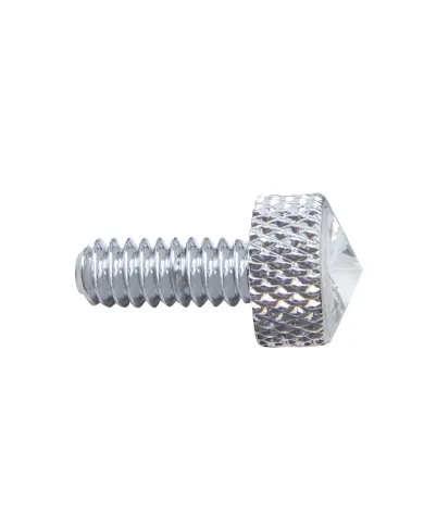 UP23813-3/4" Short M6-1.0 Dash Screw For Kenworth - Clear Crystal (12-Pack)