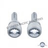 UP23813P-3/4" Short M6 Dash Screw With Crystal For Kenworth - Clear Crystal (2-Pack)