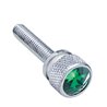 UP23817-1-3/16" Long M6-1.0 Dash Screw With Crystal For Kenworth - Green Crystal(12-Pack)