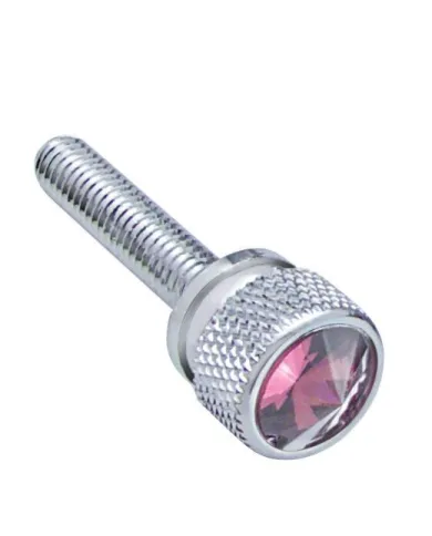 UP23818B-1-3/16" Long M6 Dash Screw With Crystal For Kenworth - Purple Crystal(Bulk)