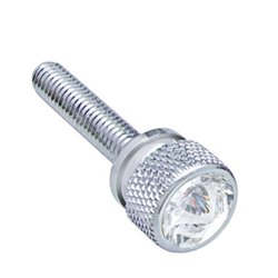 UP23820-1-3/16" Long M6-1.0 Dash Screw With Crystal For Kenworth - Clear Crystal(12-Pack)