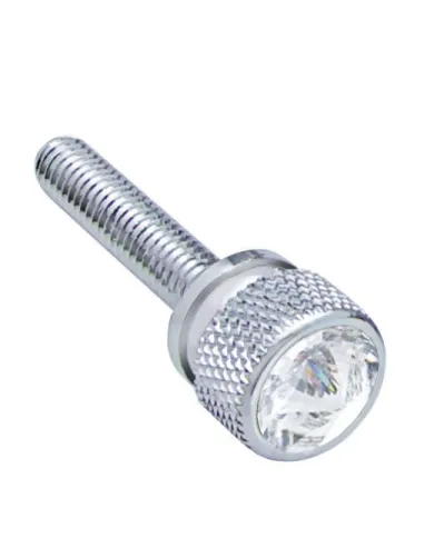 UP23820-1-3/16" Long M6-1.0 Dash Screw With Crystal For Kenworth - Clear Crystal(12-Pack)