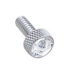 UP23833-Small Dash Screw With Clear Crystal For Peterbilt (2-Pack)