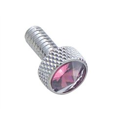 UP23835-Small Dash Screw With Purple Crystal For Peterbilt (2-Pack)