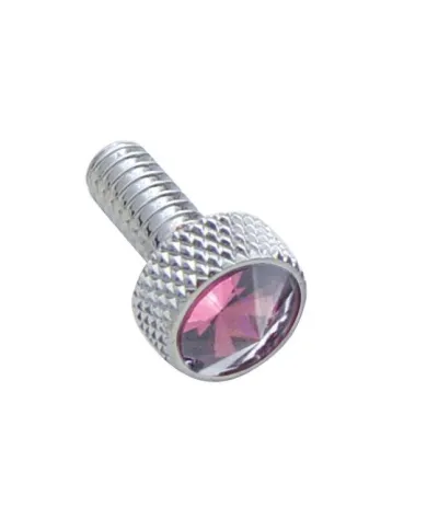 UP23835-Small Dash Screw With Purple Crystal For Peterbilt (2-Pack)