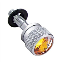 UP23847B-Dash Screw With Amber Crystal For Peterbilt (2001-2005)(Bulk)
