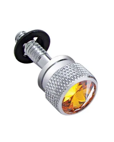 UP23847B-Dash Screw With Amber Crystal For Peterbilt (2001-2005)(Bulk)