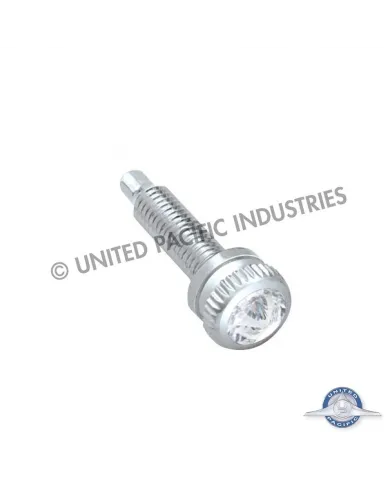 UP23874-Short Dash Screw With Clear Crystal For Navistar International (6-Pack)