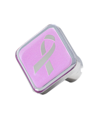 DLPCK-BC-S-508-Breast Cancer Logo Square Knob Pink Background