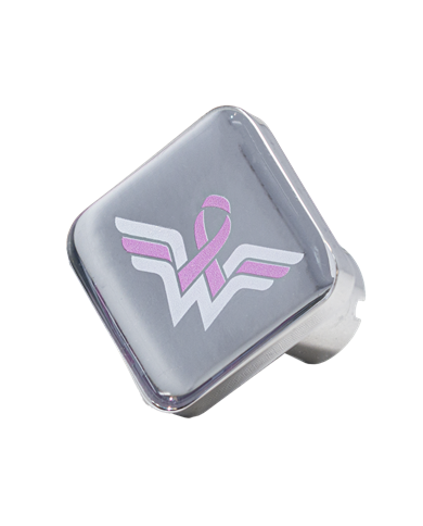 DLPCK-BC1-S-Breast Cancer Logo Octagon Knob WW Pink Background DLPCK-BC1-S-Breast Cancer Logo Octagon Knob WW Pink Background