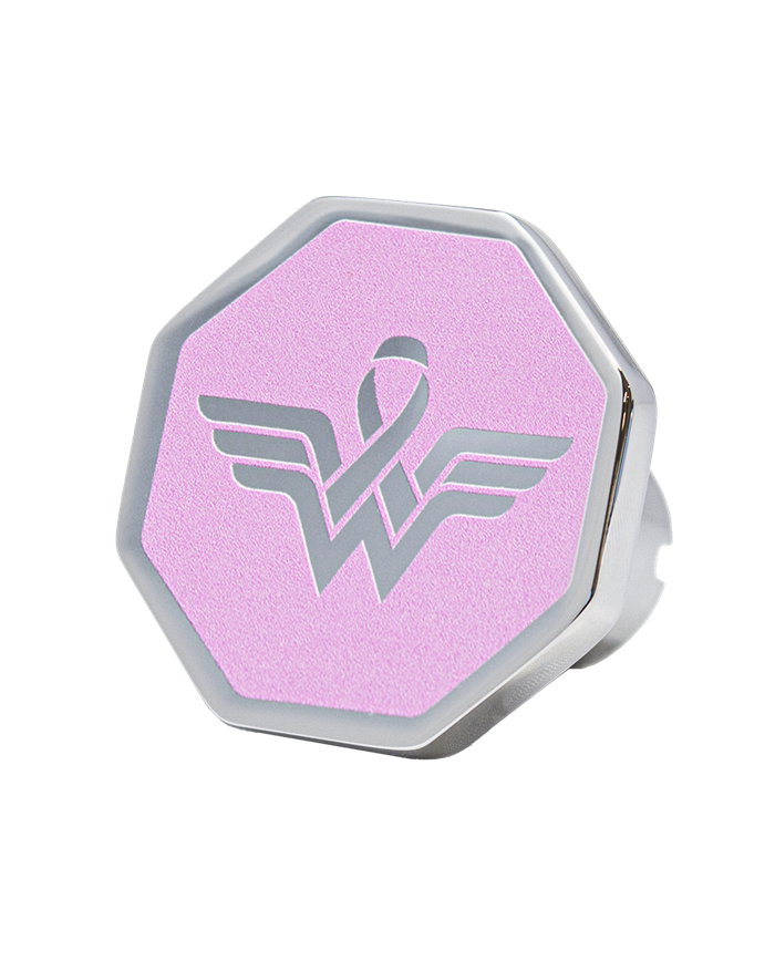 DLPCK-BC1-O-508-Breast Cancer Square Knob Wonderwoman Ribbon Only