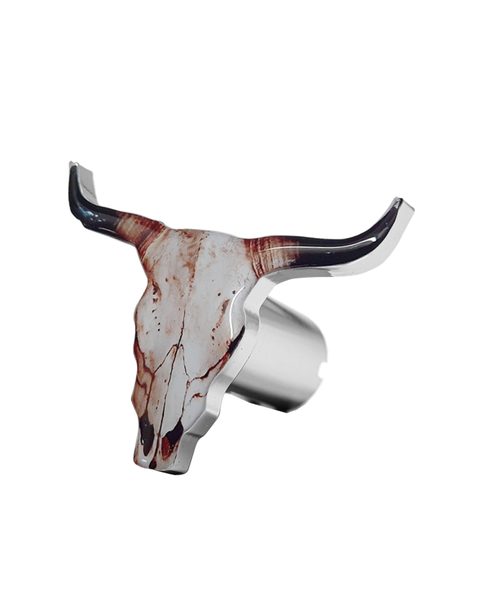 DLPCK-BH-LS3-Bullhorn Logo Shape Printed Knob