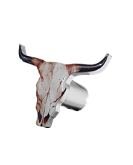 DLPCK-BH-LS3-Bullhorn Logo Shape Printed Knob