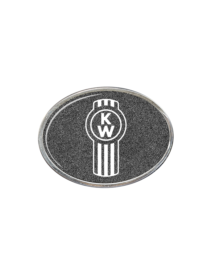 DLPCK-BO-K-5778-Oval Belt Buckle KW Logo Metallic Black 195 DLPCK-BO-K-5778-Oval Belt Buckle KW Logo Metallic Black 195