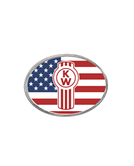 DLPCK-BO-K-USA-Oval Belt Buckle KW Logo US Flag Red/Chrome DLPCK-BO-K-USA-Oval Belt Buckle KW Logo US Flag Red/Chrome