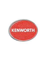 DLPCK-BO-K2-5781-Oval Belt Buckle KW Text Logo Metallic Red 481