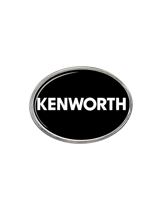 DLPCK-BO-K2-6090-Oval Belt Buckle KW Text Logo Black 190