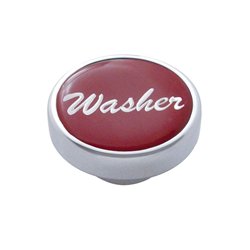 UP23212-"Washer" Dash Knob - Red Glossy Sticker