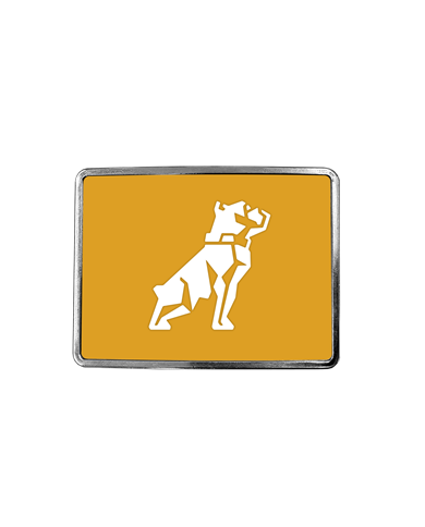 DLPCK-BR-M2-220-Rectangular Belt Buckle MK Bulldog Logo Yellow 220 DLPCK-BR-M2-220-Rectangular Belt Buckle MK Bulldog Logo Yellow 220
