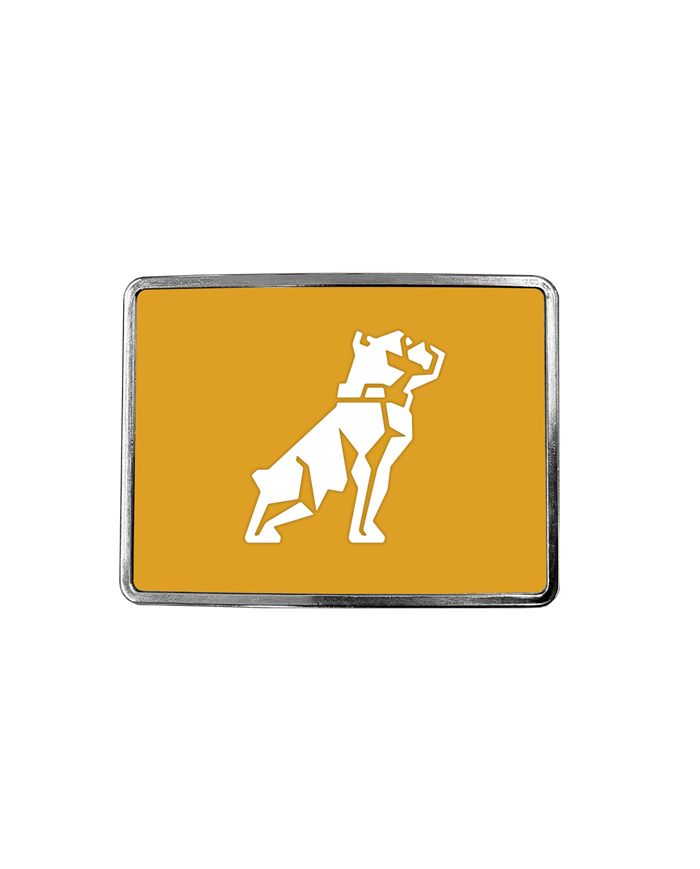 DLPCK-BR-M2-220-Rectangular Belt Buckle MK Bulldog Logo Yellow 220 DLPCK-BR-M2-220-Rectangular Belt Buckle MK Bulldog Logo Yellow 220