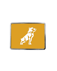 DLPCK-BR-M2-220-Rectangular Belt Buckle MK Bulldog Logo Yellow 220 DLPCK-BR-M2-220-Rectangular Belt Buckle MK Bulldog Logo Yellow 220