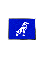 DLPCK-BR-M2-7747-Rectangular Belt Buckle MK Bulldog Logo Blue 647 DLPCK-BR-M2-7747-Rectangular Belt Buckle MK Bulldog Logo Blue 647