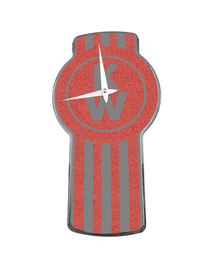 DLPCK-CK12-K-5781-KW Clock 12 inch Metallic Red 481