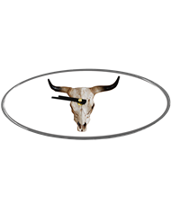 DLPCK-CO12-BH-108-Bullhorn Clock 12 inch White 108