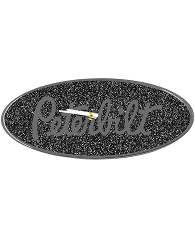 DLPCK-CO12-P-5778-PB Clock 12 inch Metallic Black 195