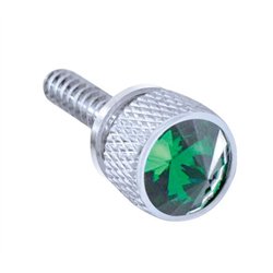 UP23917-Dash Screw With Green Crystal For 2008-2017 Freightliner Cascadia