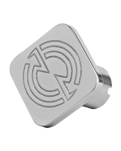 DLPCK-DET-S-Detroit Logo Square Knob DLPCK-DET-S-Detroit Logo Square Knob