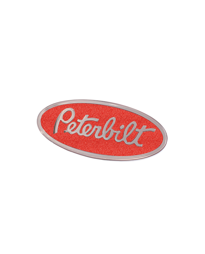 DLPCK-EEMPO-5781-Peterbilt Emblem Engraved Oval Metallic Red 481 DLPCK-EEMPO-5781-Peterbilt Emblem Engraved Oval Metallic Red 481