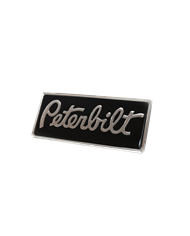 DLPCK-EEMPR-6090-Peterbilt Rectangular Black Chrome Engraved Emblem (190) DLPCK-EEMPR-6090-Peterbilt Rectangular Black Chrome Engraved Emblem (190)