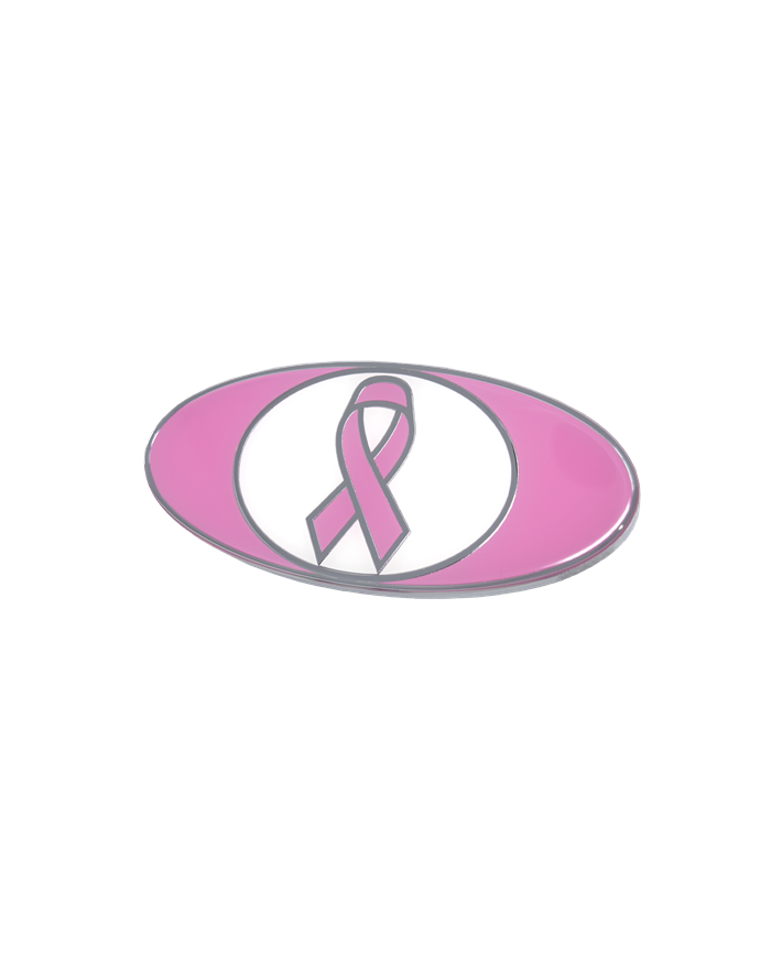 DLPCK-EMPOBC-CPWP-Pete Oval Breast Cancer Emblem Chrome/Pink