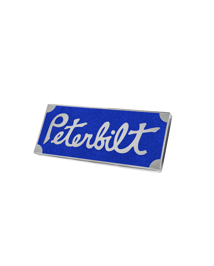 DLPCK-EMPROS-7747-Peterbilt Old Style Rectangular Emblem Blue 647