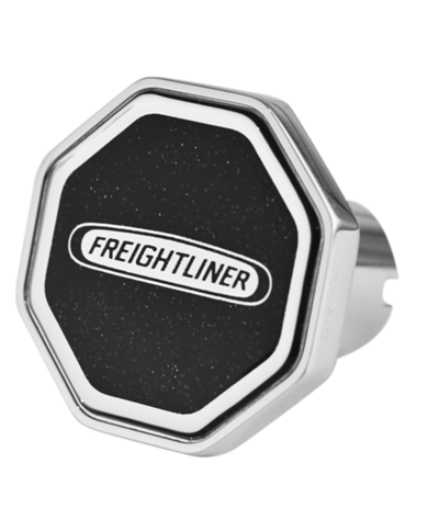 DLPCK-FL1-O-5778-Freightliner Logo Octagon Knob Metallic Black 195 DLPCK-FL1-O-5778-Freightliner Logo Octagon Knob Metallic Black 195