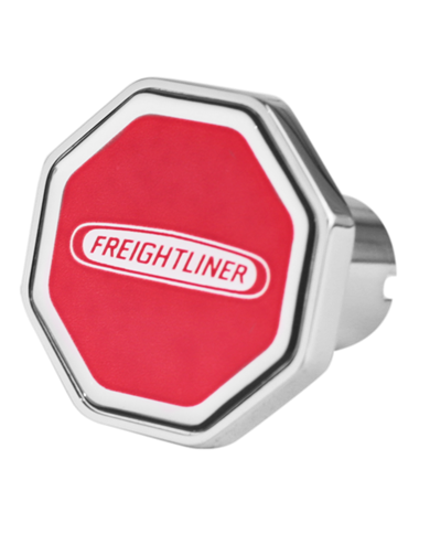 DLPCK-FL1-O-6340-Freightliner Logo Octagon Knob Red 440 DLPCK-FL1-O-6340-Freightliner Logo Octagon Knob Red 440