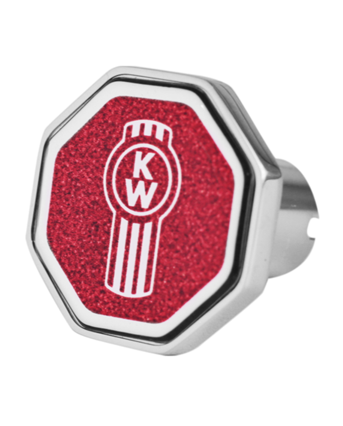 DLPCK-KW1-O-5781-Kenworth Logo Octagon Knob Metallic Red 481 DLPCK-KW1-O-5781-Kenworth Logo Octagon Knob Metallic Red 481